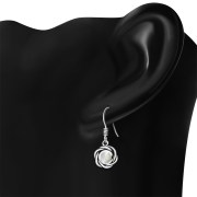 Mother of Pearl Silver Earrings, e367h